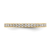 14k 1/2ct Lab Grown Diamond VS/SI+ G+ Comp Size 8.5 Eternity Band