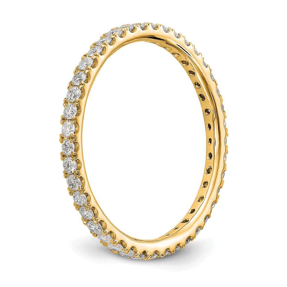 14k 1/2ct Lab Grown Diamond VS/SI+ G+ Comp Size 7 Eternity Band