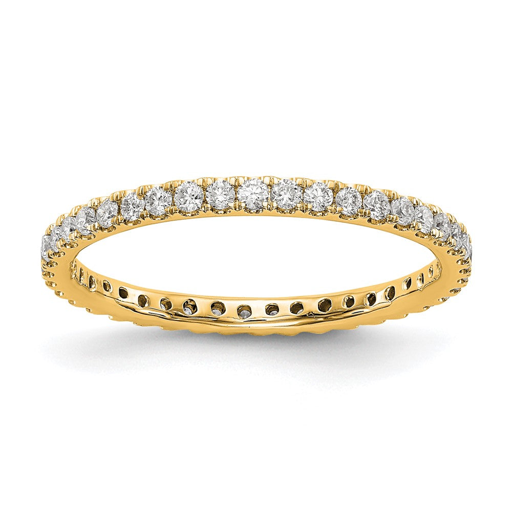 14k 1/2ct Lab Grown Diamond VS/SI+ G+ Comp Size 8.5 Eternity Band