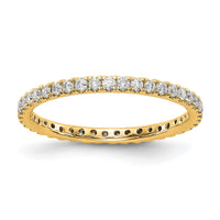 14k 1/2ct Lab Grown Diamond VS/SI+ G+ Comp Size 4.5 Eternity Band