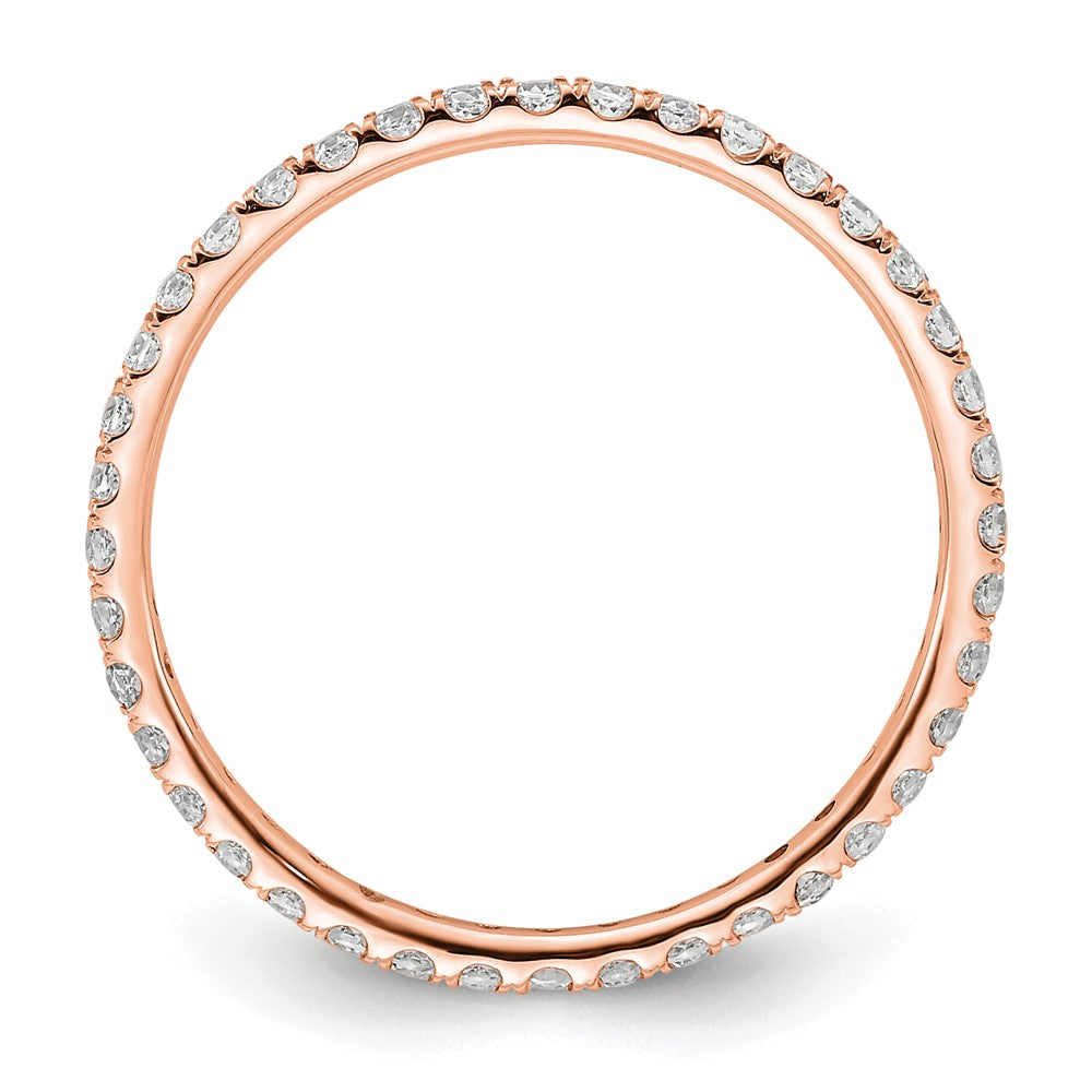 True Origin 14kr 1/2 ct Lab Grown Diamond VS+ F+ Comp. Size 8 Eternity Band