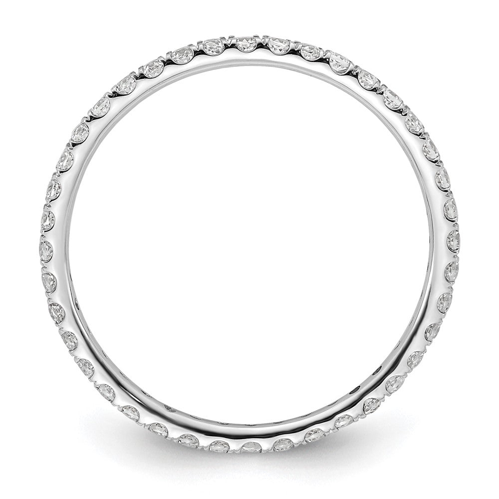 True Origin 14kw 1/2 ct Lab Grown Diamond VS+ F+ Comp. Size 8 Eternity Band