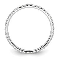 True Origin 14kw 1/2 ct Lab Grown Diamond VS+ F+ Comp. Size 8 Eternity Band