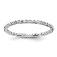 True Origin 14kw 1/2 ct Lab Grown Diamond VS+ F+ Comp. Size 8 Eternity Band