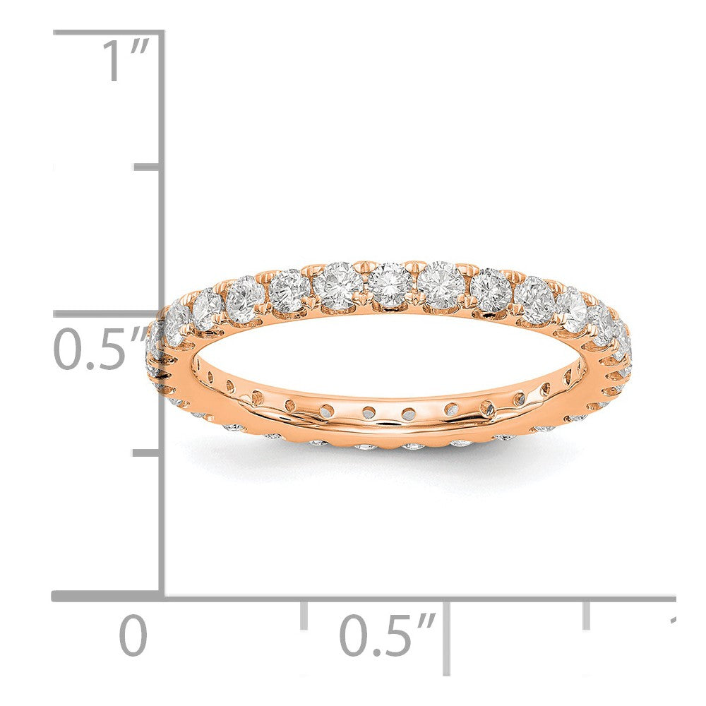 14kr 1ct Lab Grown Diamond VS/SI+ G+ Comp Size 7 Eternity Band