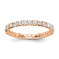 True Origin 14kr 1 ct Lab Grown Diamond VS+ F+ Comp. Size 5 Eternity Band