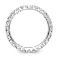 True Origin 14kw 1 ct Lab Grown Diamond VS+ F+ Comp. Size 8 Eternity Band