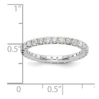 True Origin 14kw 1 ct Lab Grown Diamond VS+ F+ Comp. Size 7 Eternity Band