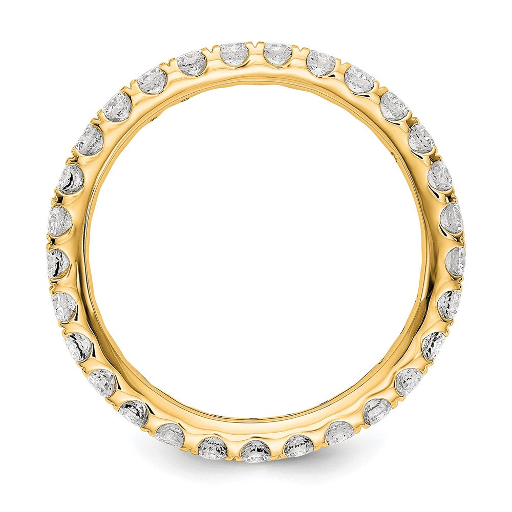 True Origin 14k 1 ct Lab Grown Diamond VS+ F+ Comp. Size 6 Eternity Band
