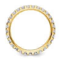 True Origin 14k 1 ct Lab Grown Diamond VS+ F+ Comp. Size 6 Eternity Band