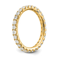 True Origin 14k 1 ct Lab Grown Diamond VS+ F+ Comp. Size 4.5 Eternity Band