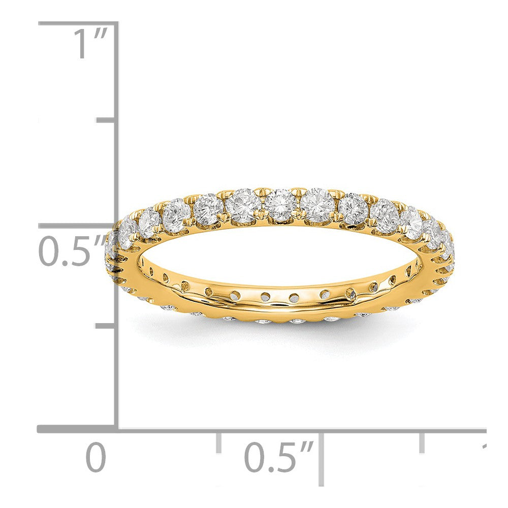 True Origin 14k 1 ct Lab Grown Diamond VS+ F+ Comp. Size 5.5 Eternity Band
