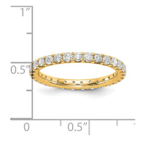 14k 1ct Lab Grown Diamond VS/SI+ G+ Comp Size 4 Eternity Band