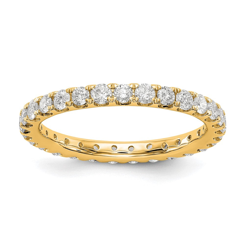 True Origin 14k 1 ct Lab Grown Diamond VS+ F+ Comp. Size 6.5 Eternity Band