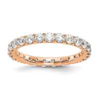True Origin 14kr 1 1/2 ct Lab Grown DIA. VS+ F+ Comp. Size 9 Eternity Band