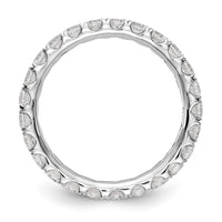 14kw 1 1/2ct Lab Grown Diamond VS/SI+ G+ Comp Size 8 Eternity Band