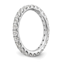 14kw 1 1/2ct Lab Grown Diamond VS/SI+ G+ Comp Size 8.5 Eternity Band