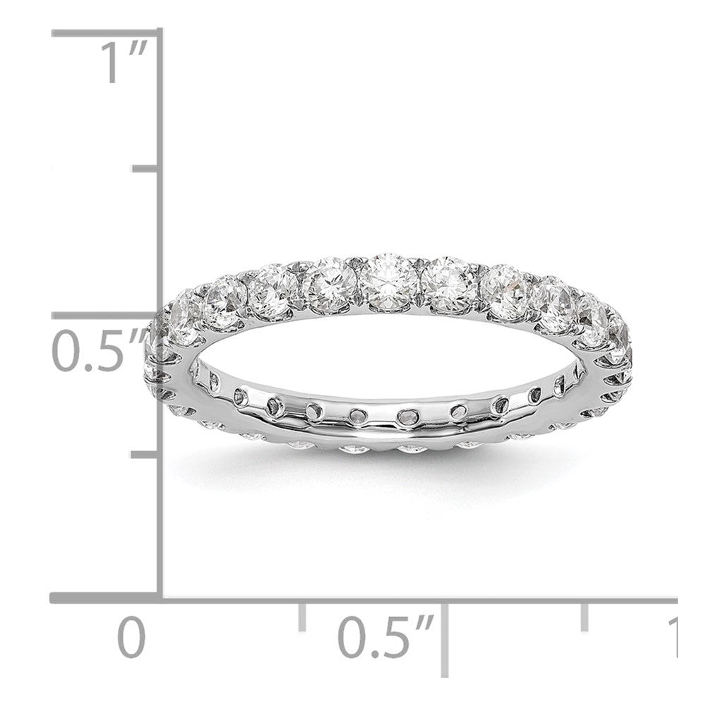 14kw 1 1/2ct Lab Grown Diamond VS/SI+ G+ Comp Size 8 Eternity Band