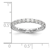 14kw 1 1/2ct Lab Grown Diamond VS/SI+ G+ Comp Size 8 Eternity Band