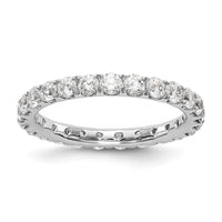 14kw 1 1/2ct Lab Grown Diamond VS/SI+ G+ Comp Size 9 Eternity Band