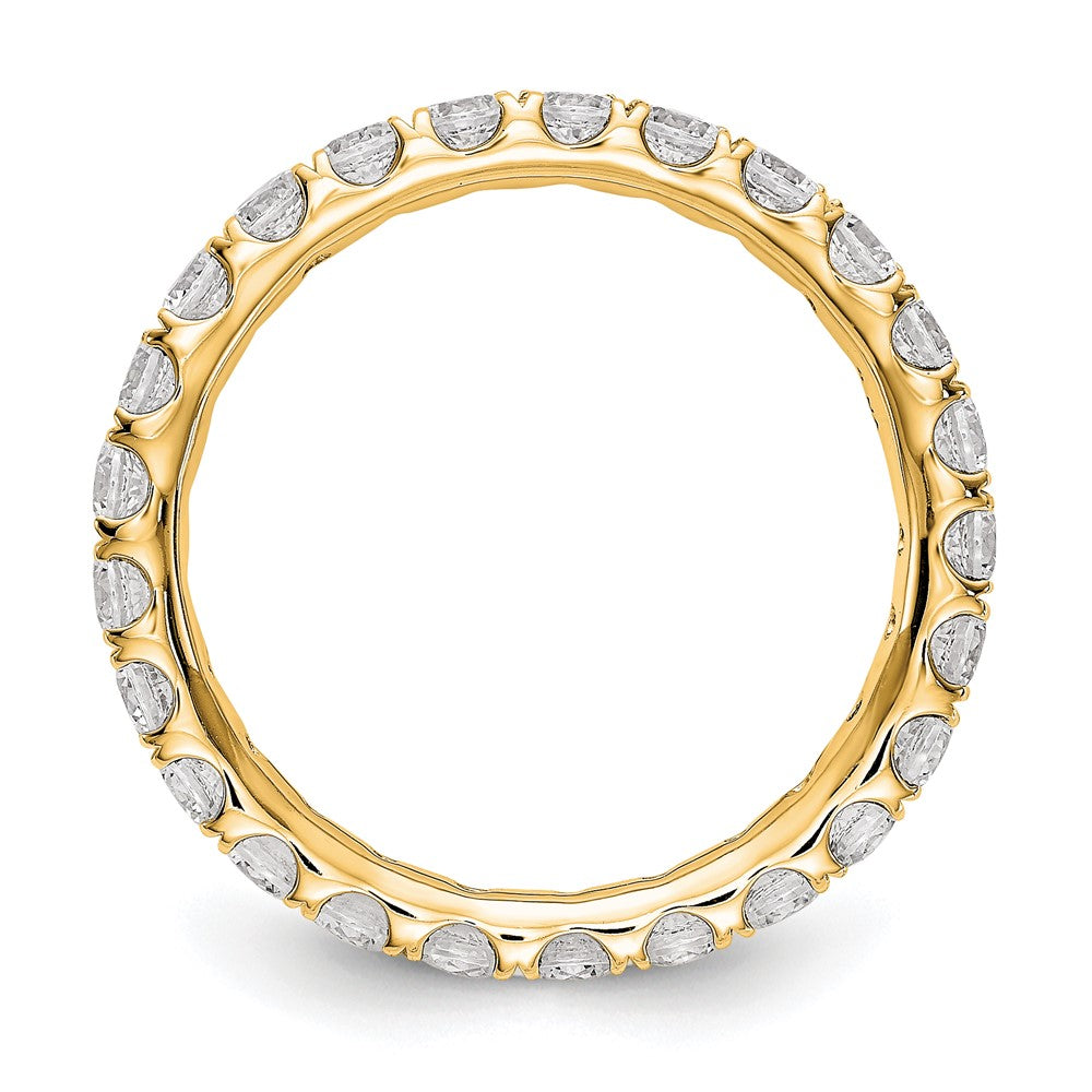 True Origin 14k 1 1/2 ct Lab Grown Diamond VS+ F+ Comp. Size 4 Eternity Ban