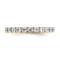 True Origin 14k 1 1/2 ct Lab Grown Diamond VS+ F+ Comp. Size 6 Eternity Ban