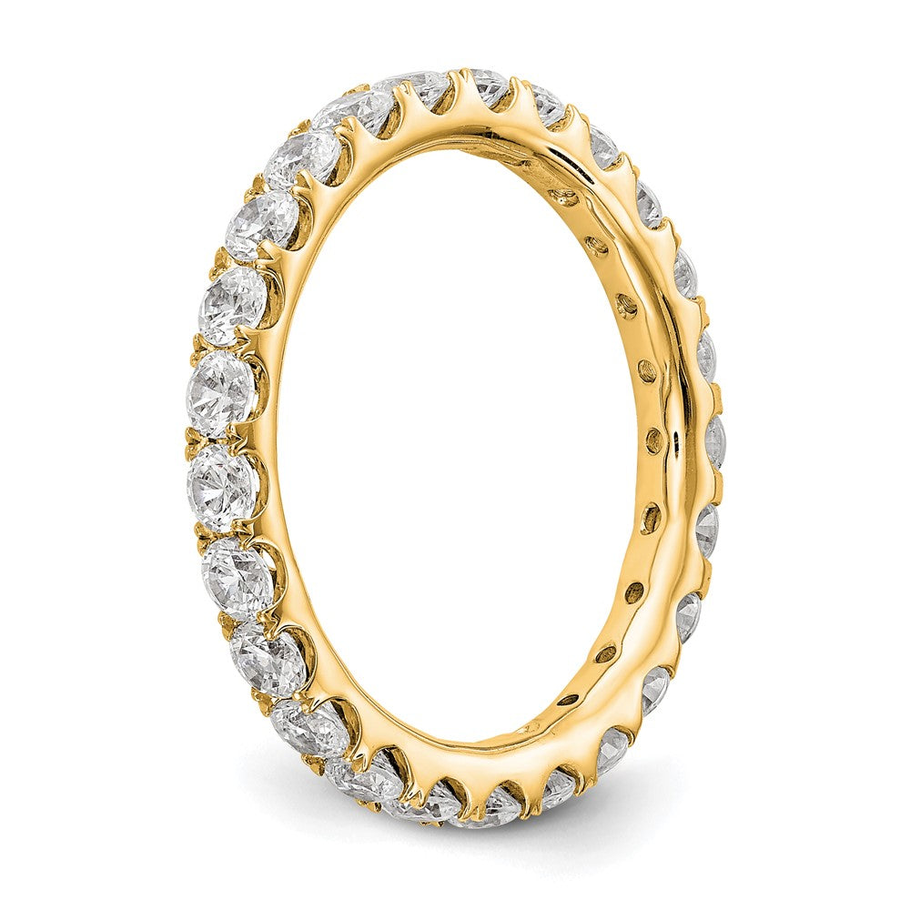 True Origin 14k 1 1/2 ct Lab Grown Diamond VS+ F+ Comp. Size 6 Eternity Ban