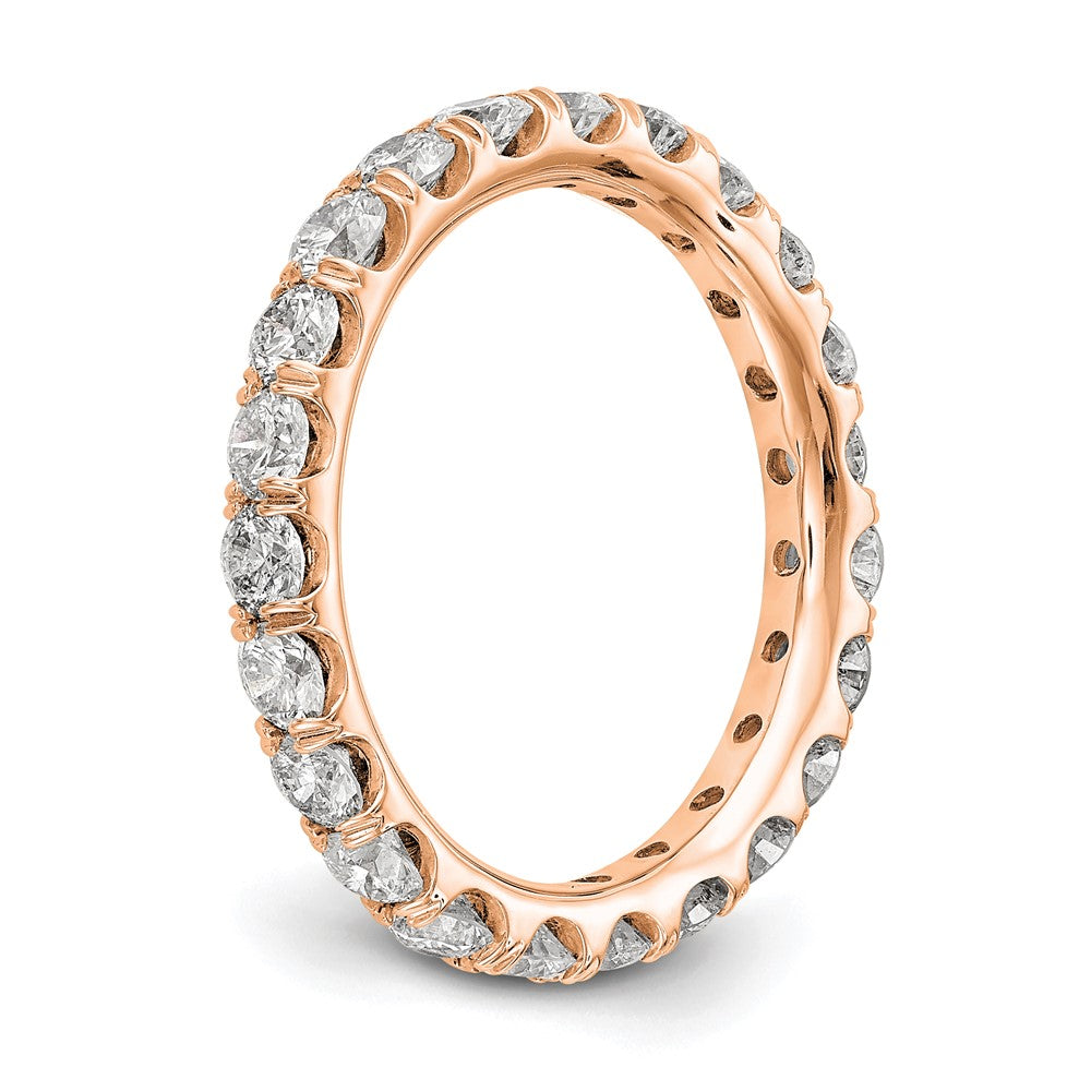 True Origin 14kr 2 ct Lab Grown Diamond VS+ F+ Comp. Size 8 Eternity Band