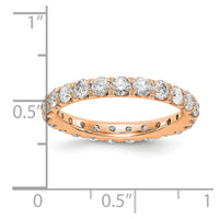 14kr 2ct Lab Grown Diamond VS/SI+ G+ Comp Size 7 Eternity Band