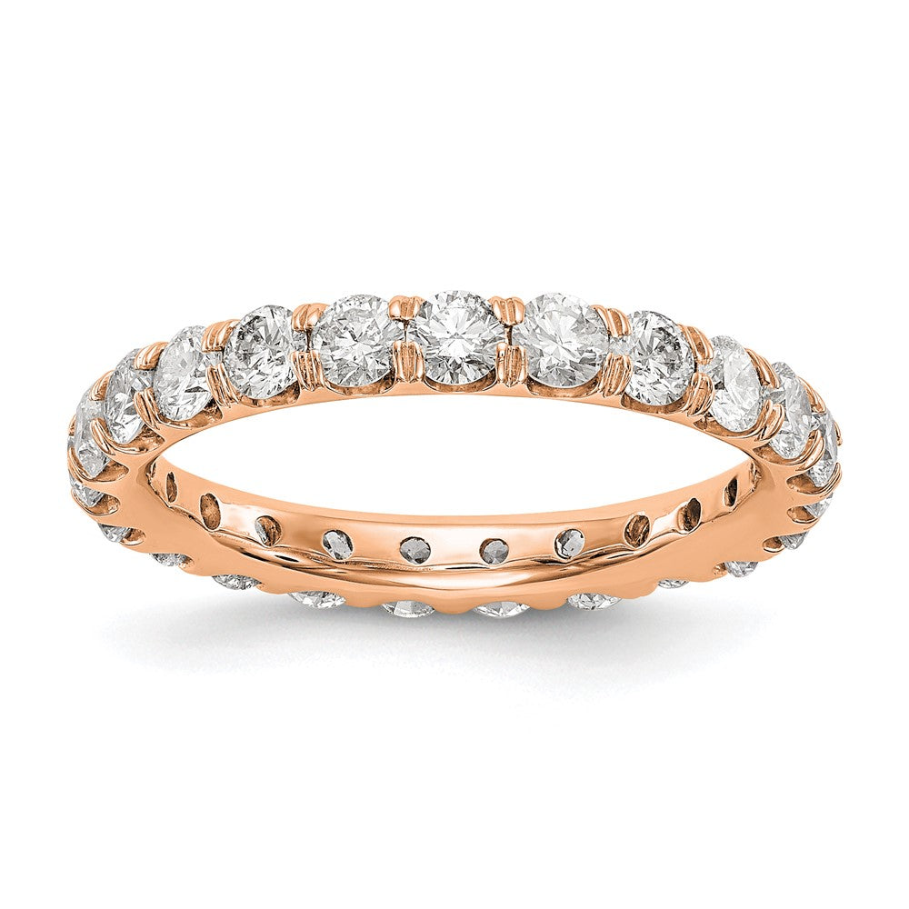 14kr 2ct Lab Grown Diamond VS/SI+ G+ Comp Size 6 Eternity Band
