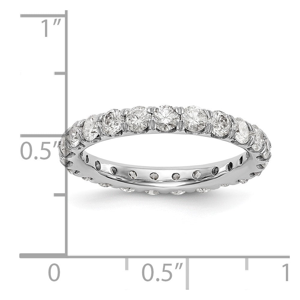 14kw 2ct Lab Grown Diamond VS/SI+ G+ Comp Size 6.5 Eternity Band