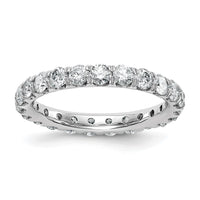 14kw 2ct Lab Grown Diamond VS/SI+ G+ Comp Size 5 Eternity Band