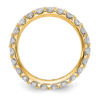 True Origin 14k 2 ct Lab Grown Diamond VS+ F+ Comp. Size 5.5 Eternity Band