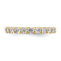 True Origin 14k 2 ct Lab Grown Diamond VS+ F+ Comp. Size 6.5 Eternity Band