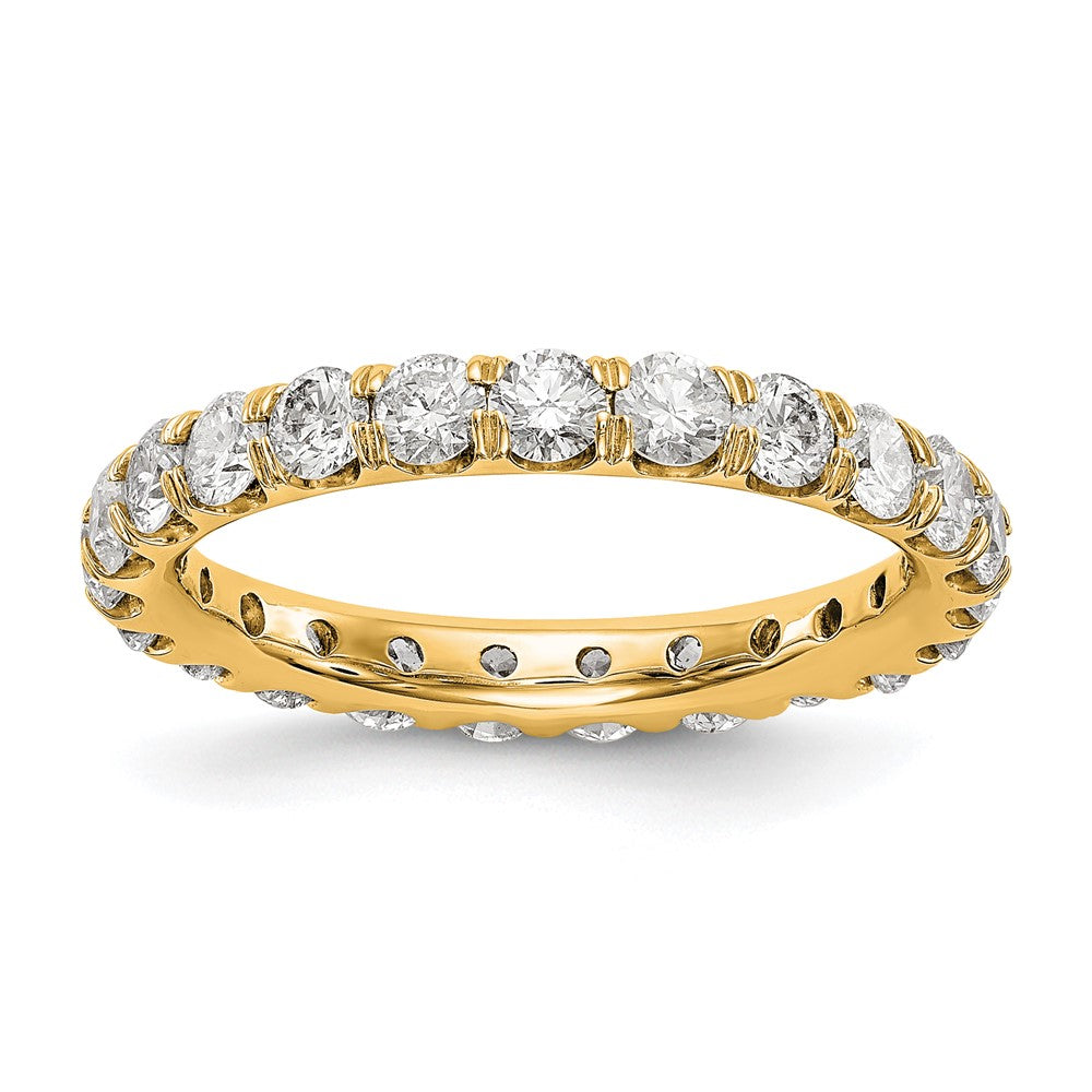 True Origin 14k 2 ct Lab Grown Diamond VS+ F+ Comp. Size 8 Eternity Band