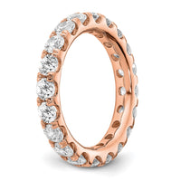 True Origin 14kr 3 ct Lab Grown Diamond VS+ F+ Comp. Size 4 Eternity Band