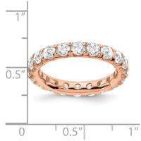 True Origin 14kr 3 ct Lab Grown Diamond VS+ F+ Comp. Size 9 Eternity Band