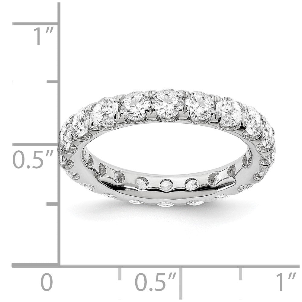 True Origin 14kw 3 ct Lab Grown Diamond VS+ F+ Comp. Size 7.5 Eternity Band