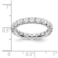 14kw 3ct Lab Grown Diamond VS/SI+ G+ Comp Size 5 Eternity Band