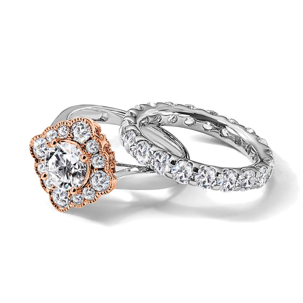 14kw 3ct Lab Grown Diamond VS/SI+ G+ Comp Size 5 Eternity Band