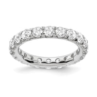 True Origin 14kw 3 ct Lab Grown Diamond VS+ F+ Comp. Size 6.5 Eternity Band