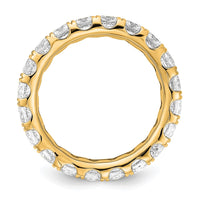 True Origin 14k 3 ct Lab Grown Diamond VS+ F+ Comp. Size 6.5 Eternity Band