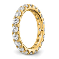 14k 3ct Lab Grown Diamond VS/SI+ G+ Comp Size 4 Eternity Band