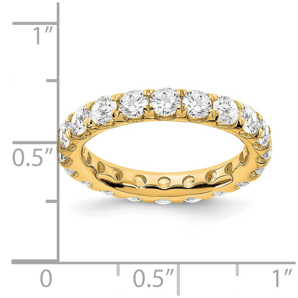 True Origin 14k 3 ct Lab Grown Diamond VS+ F+ Comp. Size 6.5 Eternity Band