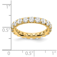 True Origin 14k 3 ct Lab Grown Diamond VS+ F+ Comp. Size 8.5 Eternity Band