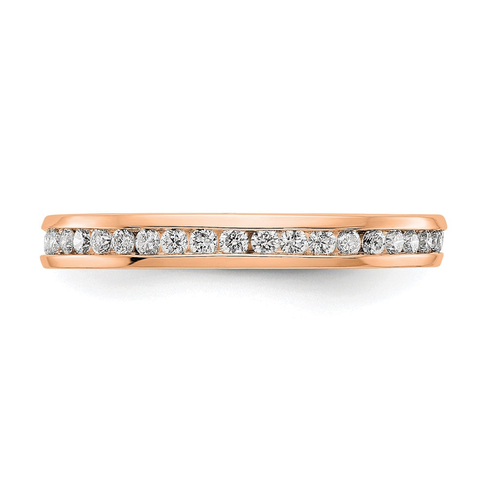 14kr 1/2ct Lab Grown Diamond VS/SI+ G+ Comp Channel Set Eternity Band