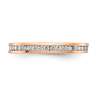 14kr 1/2ct Lab Grown Diamond VS/SI+ G+ Comp Channel Set Eternity Band