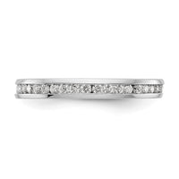 14kw 1/2ct Lab Grown Diamond VS/SI+ G+ Comp Channel Set Eternity Band