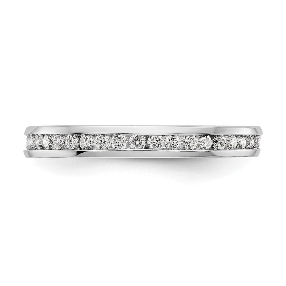 14kw 1/2ct Lab Grown Diamond VS/SI+ G+ Comp Channel Set Eternity Band