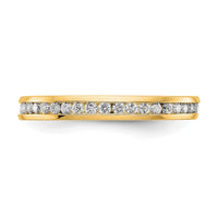 14k 1/2ct Lab Grown Diamond VS/SI+ G+ Comp Channel Set Eternity Band